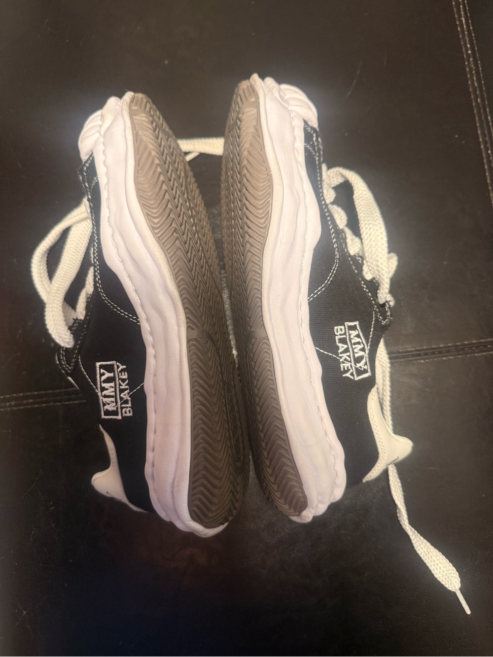 MAISON MIHARA YASUHIRO BLAKEY Low OG Black / White Canvas Sneaker Size 41